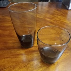 Threshold glass tumblers